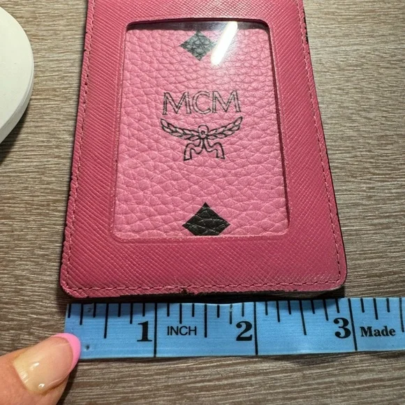 MCM lanyard/Cardholder in Visestos, pink - Picture 14 of 15